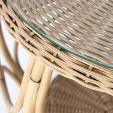 SANTAI Alu-Cane Occasional Round Table