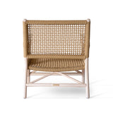 VIC Cane Lounge Chair - White Wash