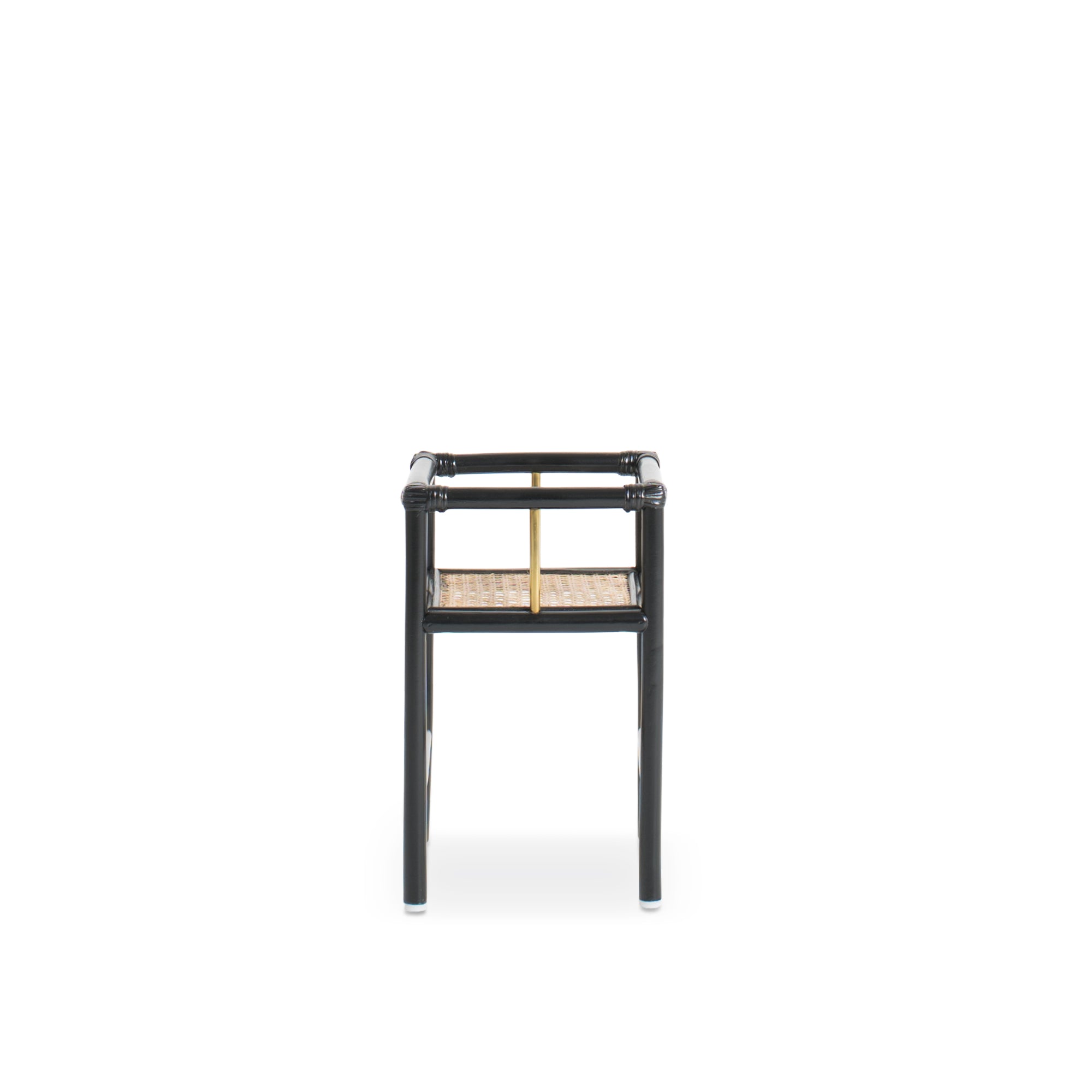 Modern black rattan planter featuring a sturdy frame and natural texture, perfect for housing your favorite plants. Designed with simplicity in mind, it adds a touch of warmth and elegance to any space. Created with eco-friendly materials, this piece blends sustainability with style. Designed in Singapore.
