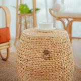 ASA Hyacinth Weave Drum Stool, Large