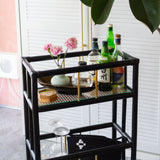 BROOK Bar Cart, Mini - Black