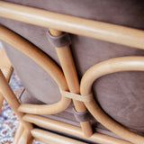 MAVERICK Cane Chair, Natural - Truffle