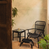 KAI Cane Side Table - Black