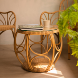 SANTAI Alu-Cane Occasional Round Table