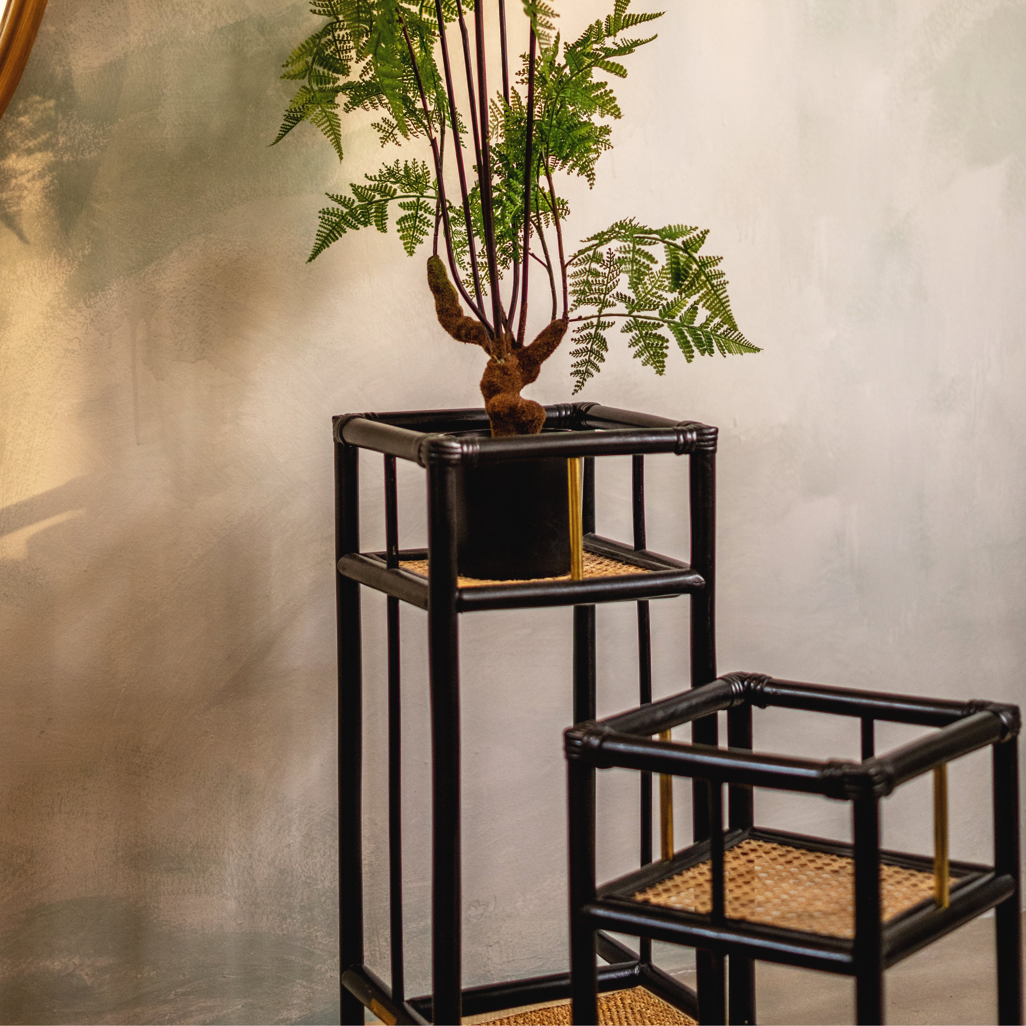 BROOK Planter, Tall - Black