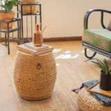 ASA Hyacinth Weave Drum Stool, Large