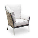 QUAYSIDE High Low Armchair, Right - Wheat