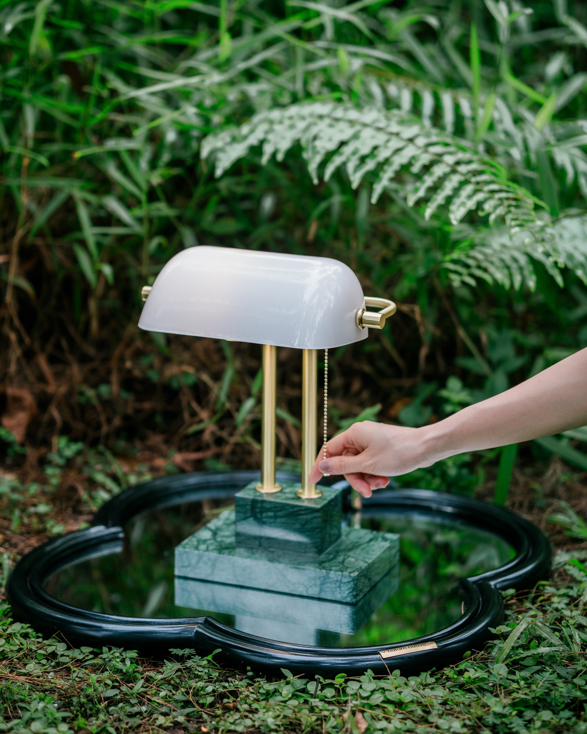Nature Native x Jessica Wong Studio - THE BANKER Desk Lamp, Forest